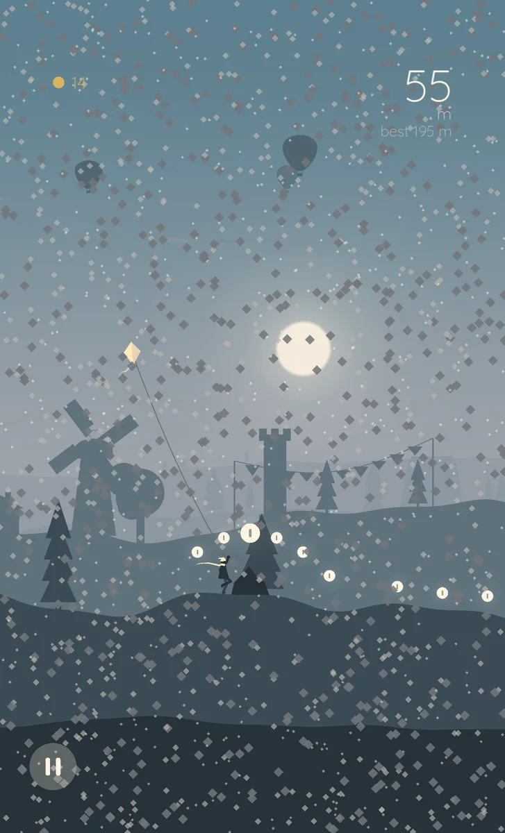 Snow crossing the world in Tether